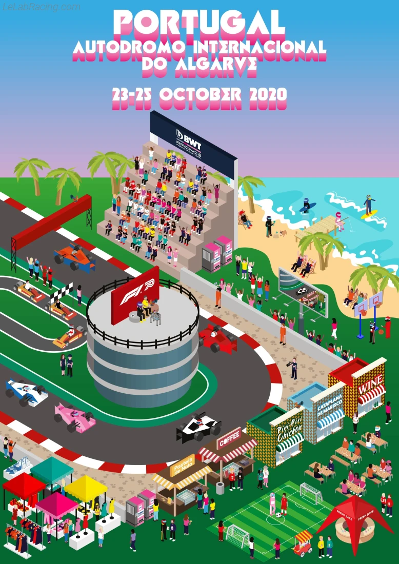 Poster équipe Grand Prix automobile du Portugal 2020