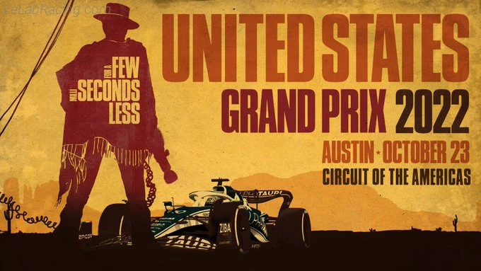 Poster équipe Grand Prix automobile des États-Unis 2022