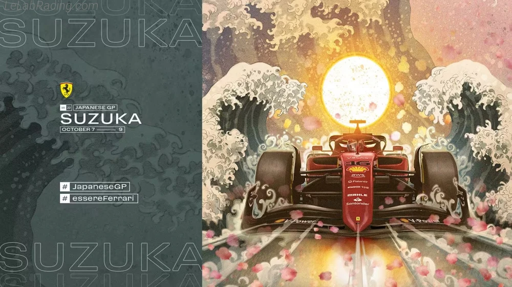 Poster équipe Grand Prix automobile du Japon 2022