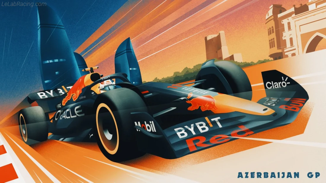 Poster équipe Grand Prix automobile d'Azerbaïdjan 2022
