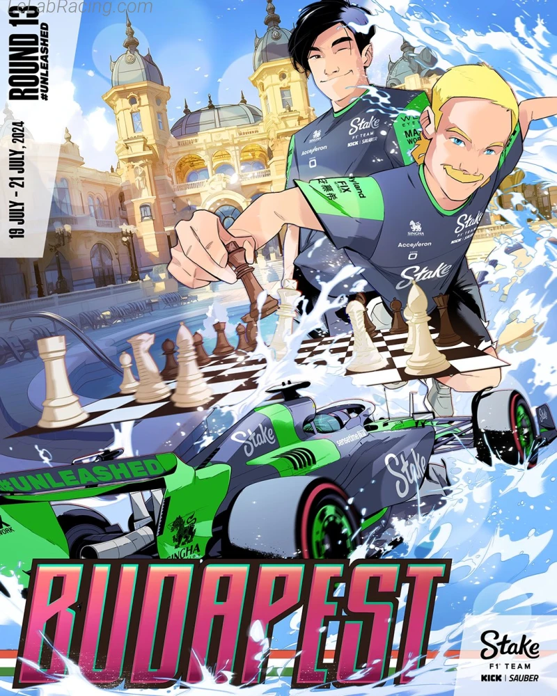 Poster équipe Grand Prix automobile de Hongrie 2024