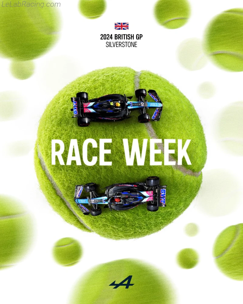 Poster équipe Grand Prix automobile de Grande-Bretagne 2024