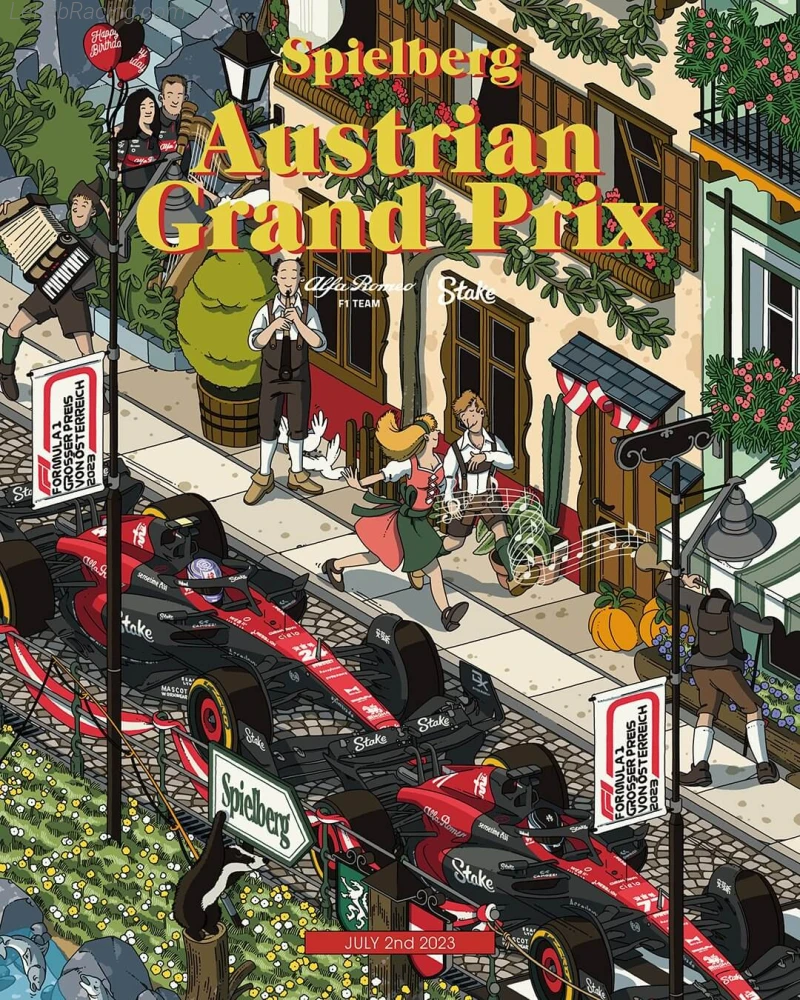 Poster équipe Grand Prix automobile d'Autriche 2023