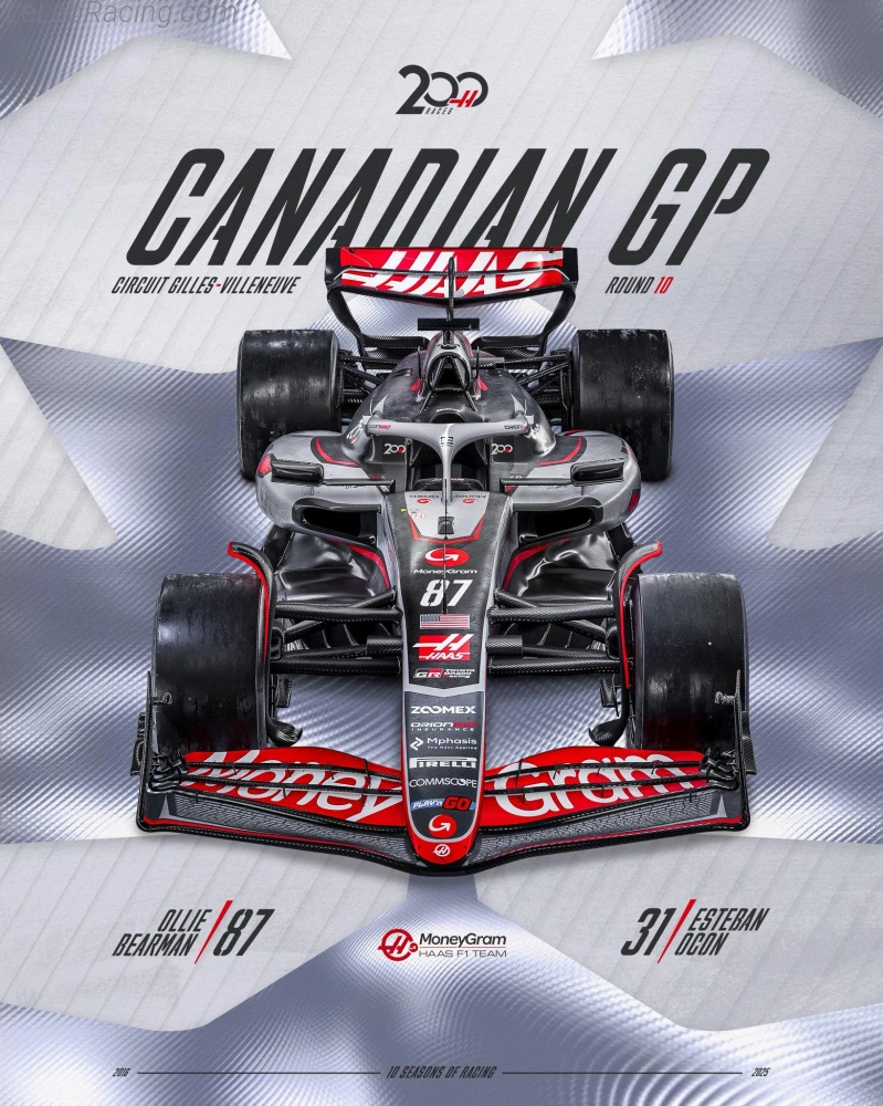 Poster équipe Grand Prix automobile du Canada 2025