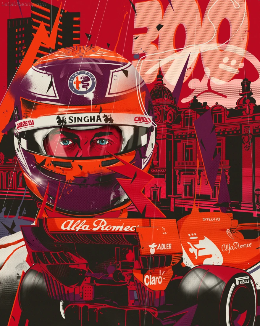 Poster équipe Grand Prix automobile de Monaco 2019