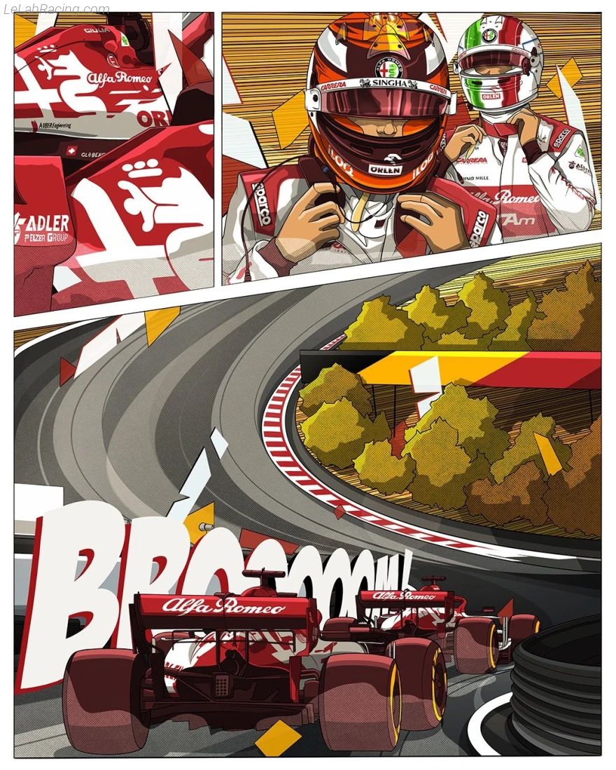 Poster équipe Grand Prix automobile de Belgique 2020