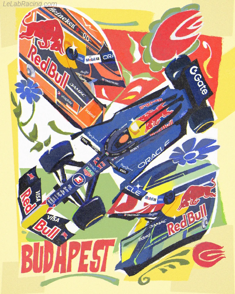 Poster équipe Grand Prix automobile de Hongrie 2026