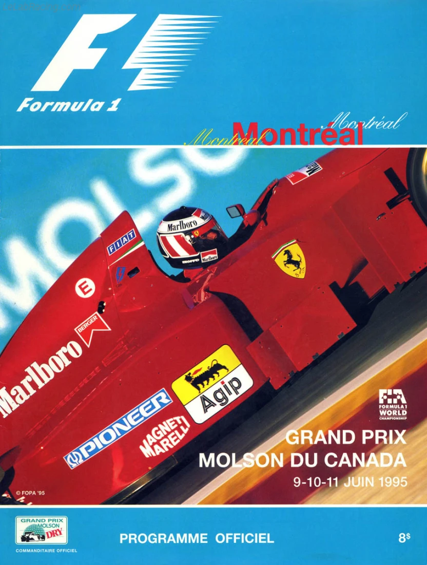 Poster d'un grand prix de la saison de F1 1995