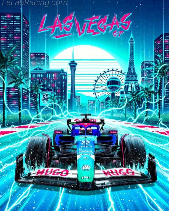 Poster équipe Grand Prix automobile de Las Vegas 2024