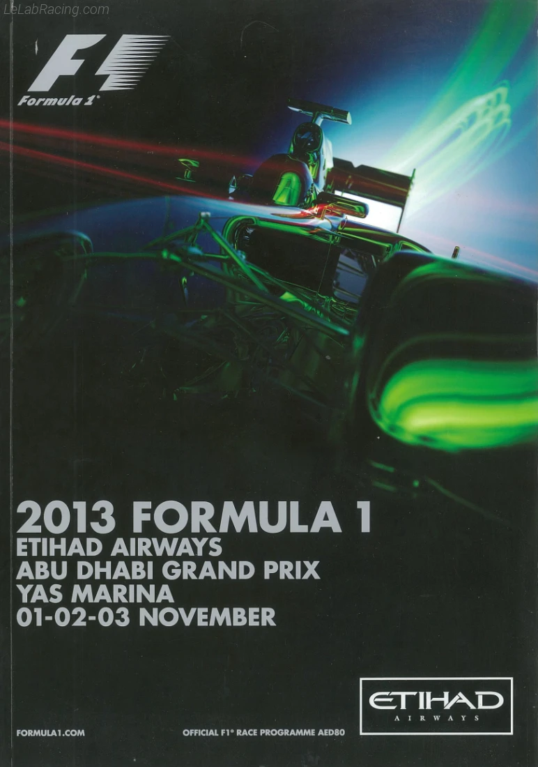 Poster d'un grand prix de la saison de F1 2013
