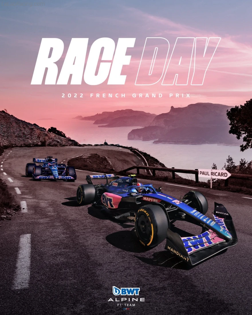 Poster équipe Grand Prix automobile de France 2022