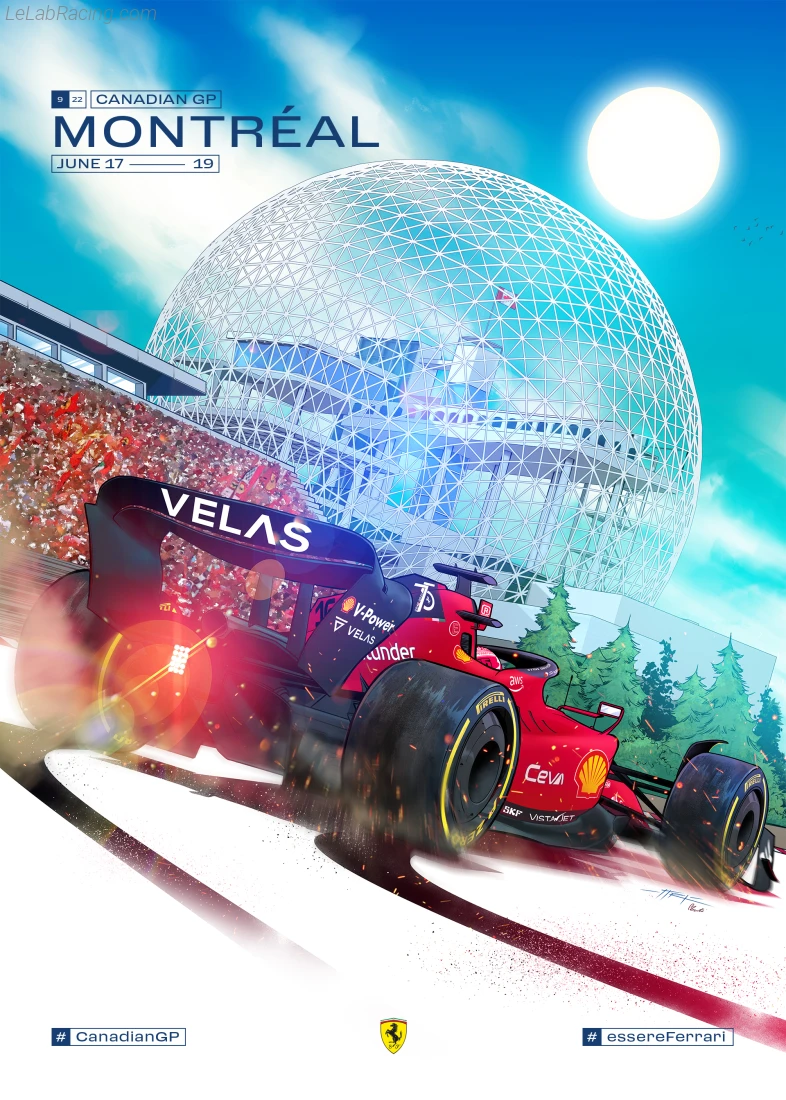 Poster équipe Grand Prix automobile du Canada 2022