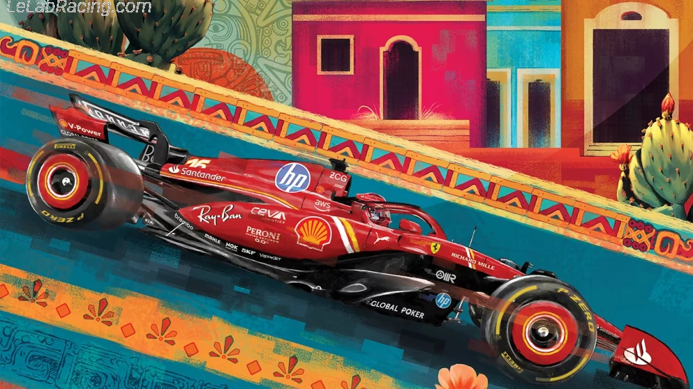 Poster équipe Grand Prix automobile de Mexico 2024