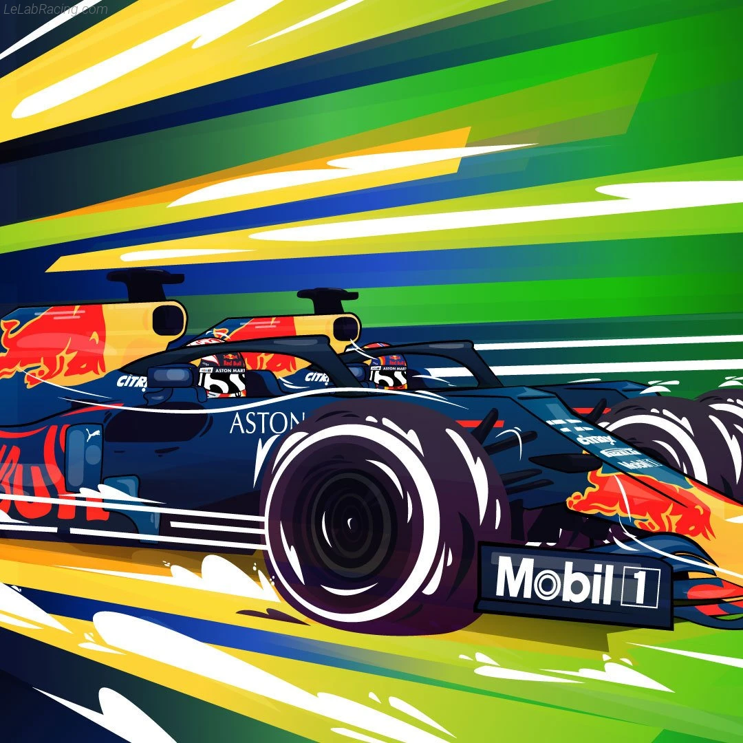 Poster équipe Grand Prix automobile du Brésil 2019