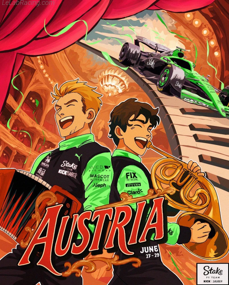 Poster équipe Grand Prix automobile d'Autriche 2025