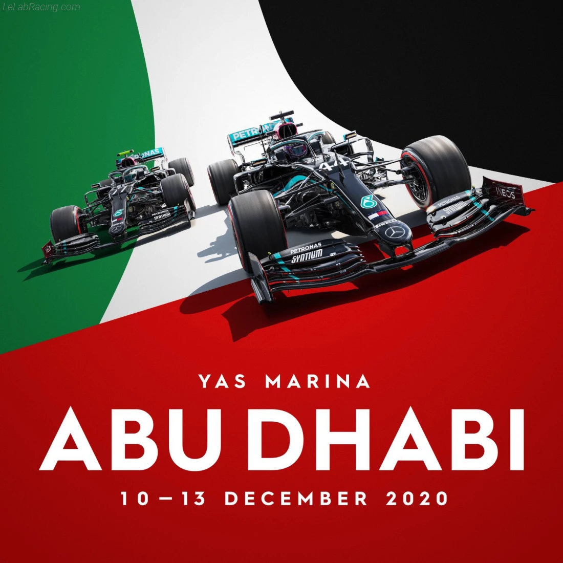 Poster équipe Grand Prix automobile d'Abou Dabi 2020