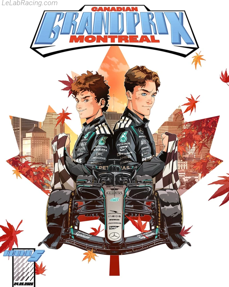 Poster équipe Grand Prix automobile du Canada 2026