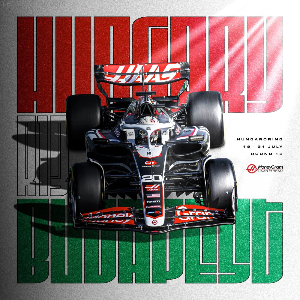 Poster équipe Grand Prix automobile de Hongrie 2024