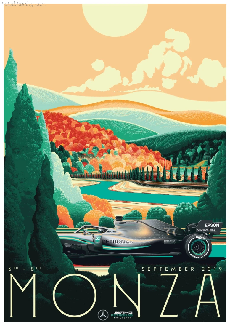 Poster équipe Grand Prix automobile d'Italie 2019