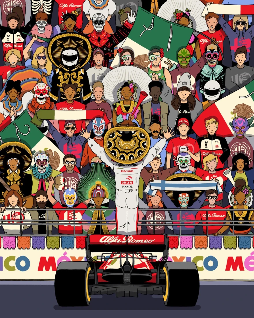 Poster équipe Mexico City Grand Prix