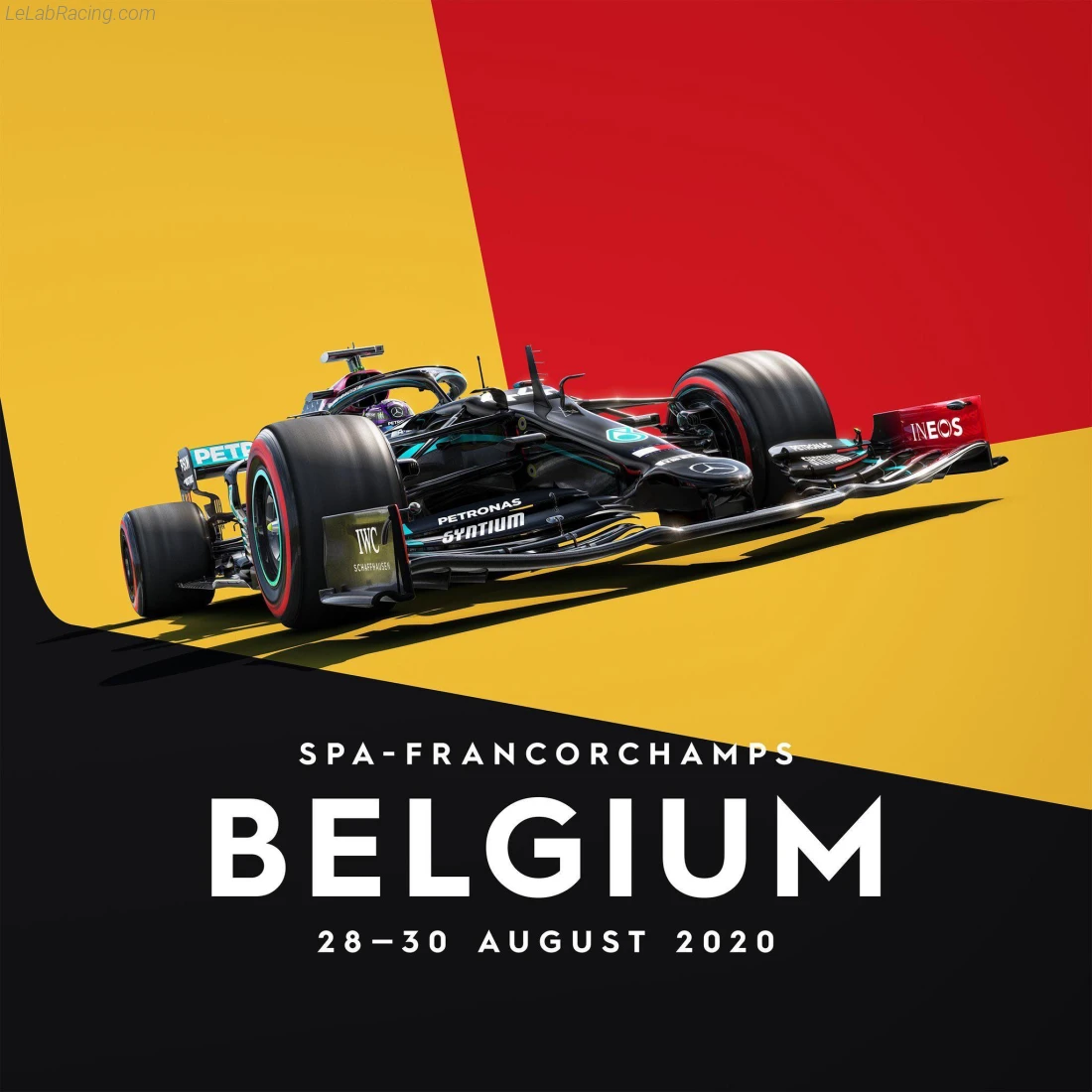 Poster équipe Grand Prix automobile de Belgique 2020