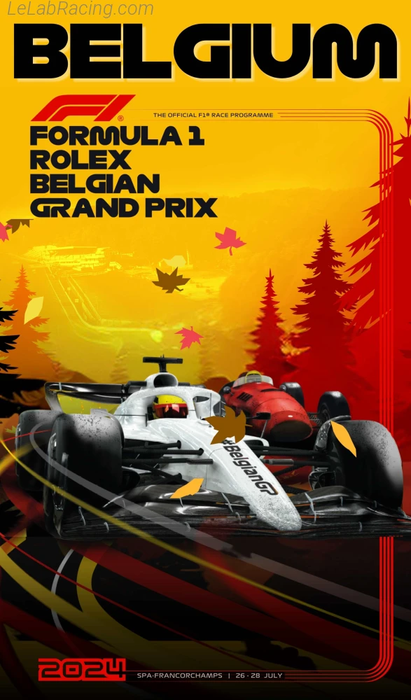 Poster d'un grand prix de la saison de F1 2024