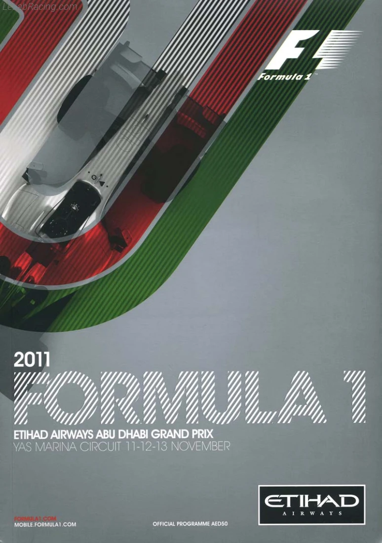Poster d'un grand prix de la saison de F1 2011