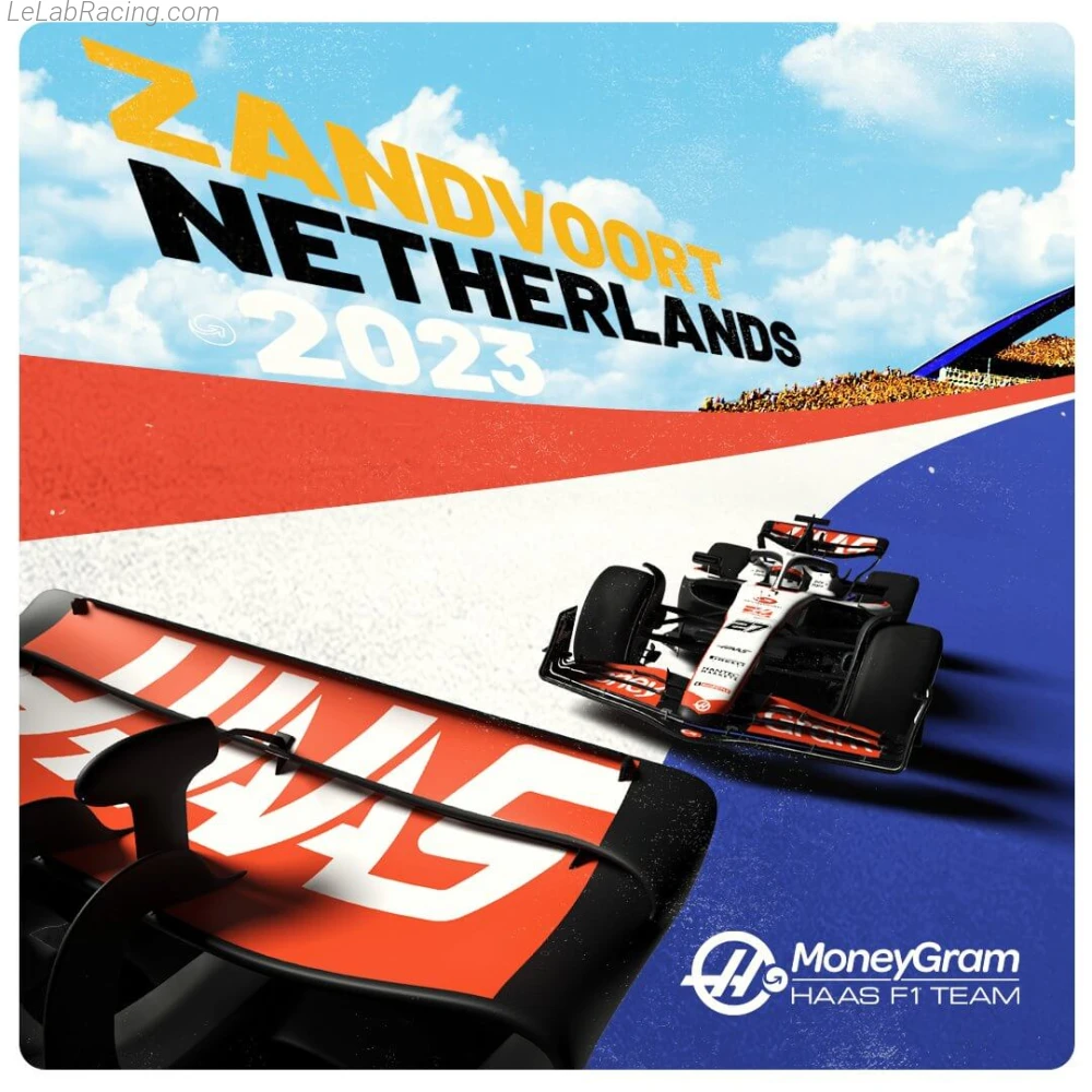 Poster équipe Grand Prix automobile des Pays-Bas 2023