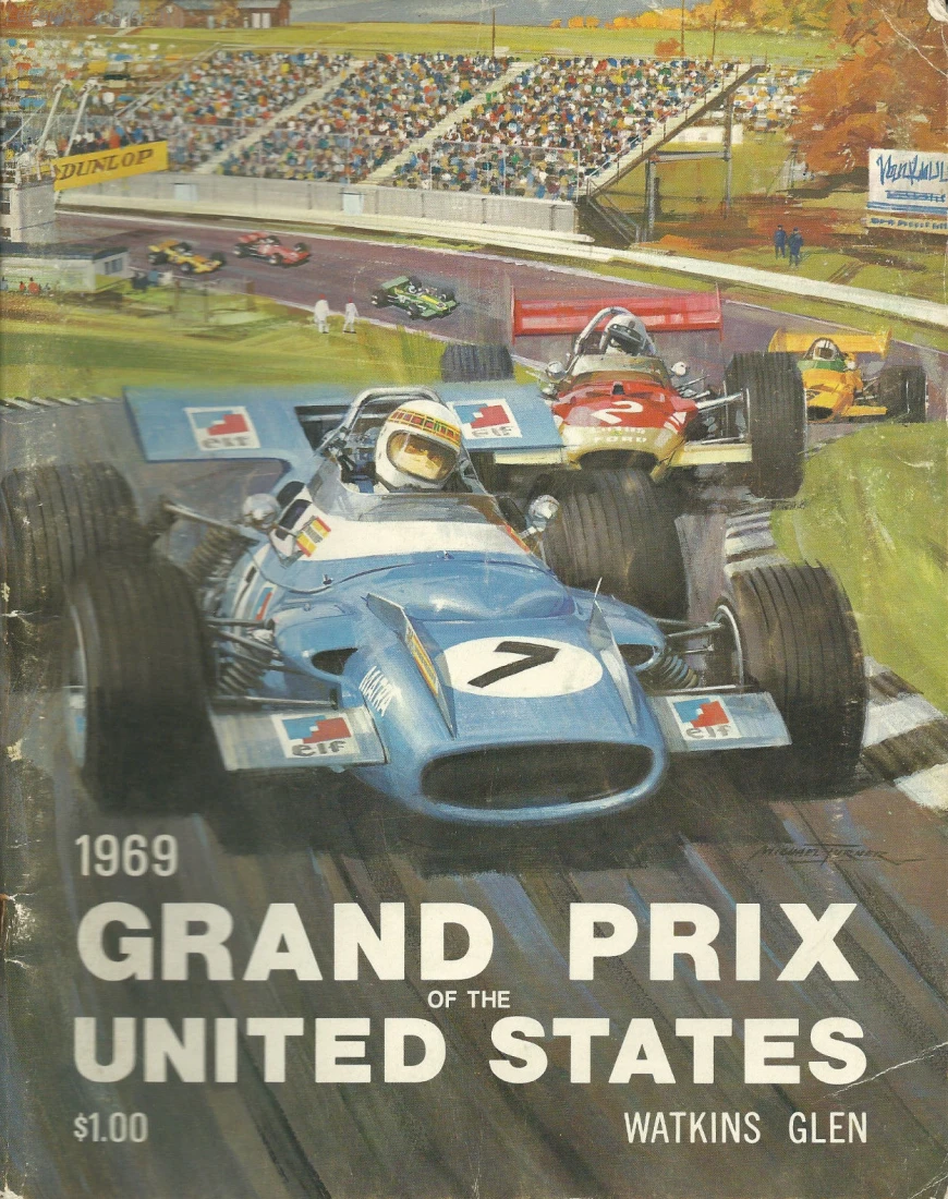 Poster d'un grand prix de la saison de F1 1969