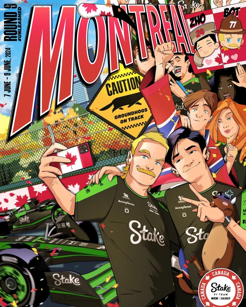 Poster équipe Grand Prix automobile du Canada 2024