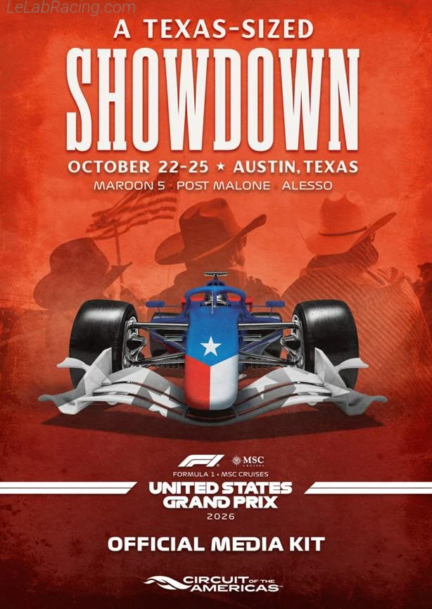 Poster d'un grand prix de la saison de F1 2026