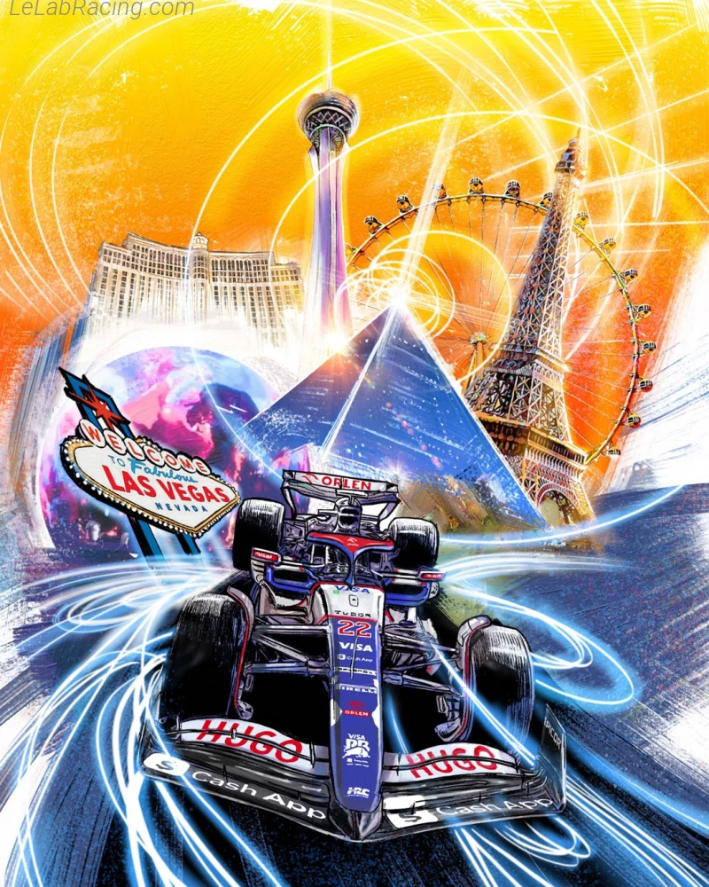 Poster équipe Grand Prix automobile de Bahreïn 2024