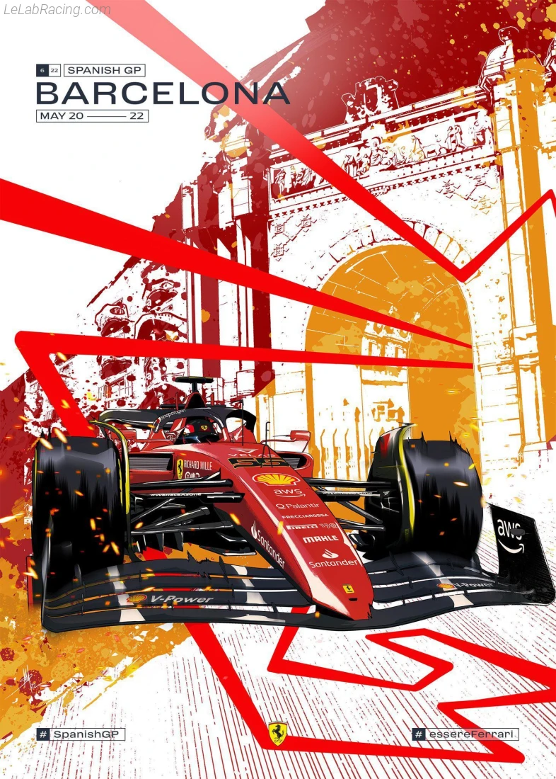 Poster équipe Grand Prix automobile d'Espagne 2022