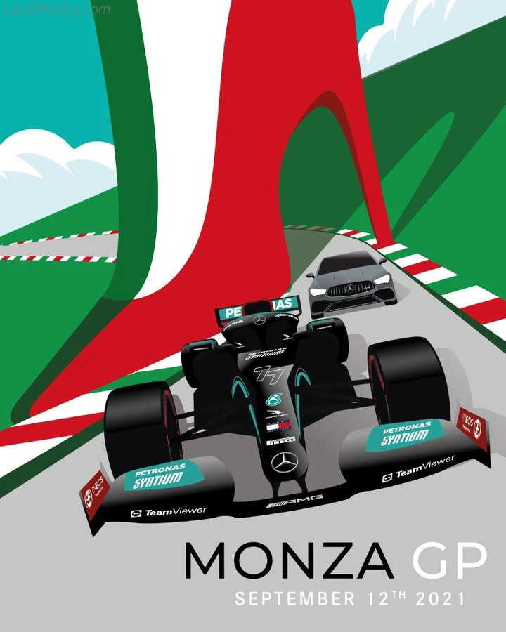 Poster équipe Grand Prix automobile d'Italie 2021