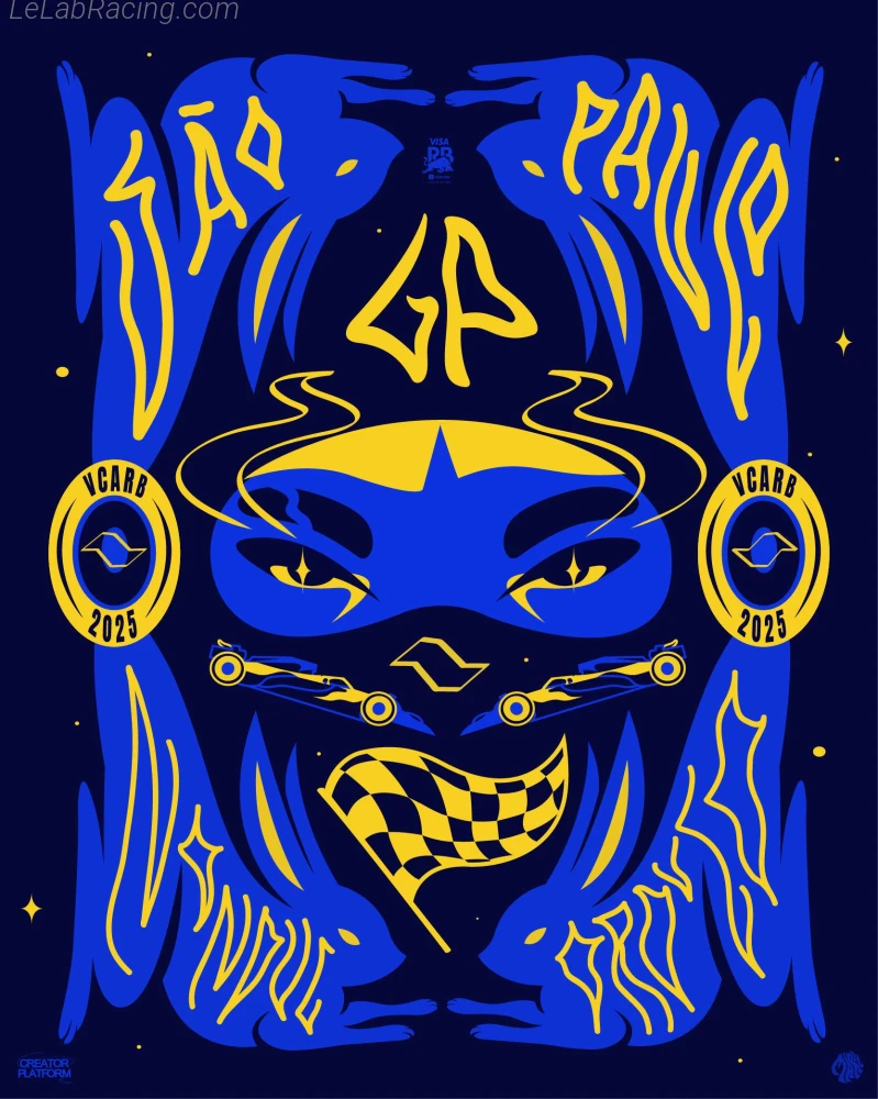 Poster équipe Grand Prix automobile de São Paulo 2025