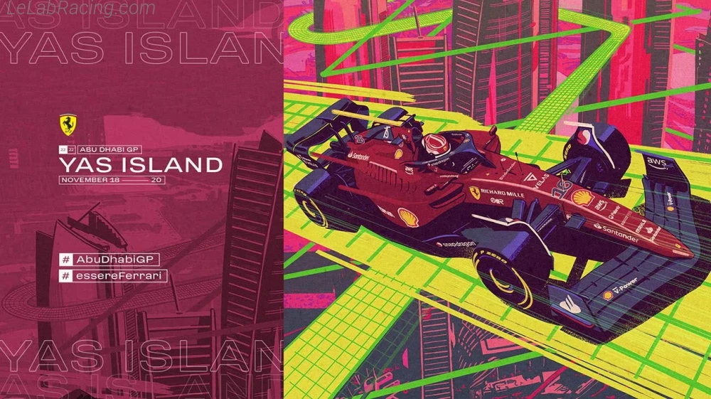 Poster équipe Grand Prix automobile d'Abou Dabi 2022