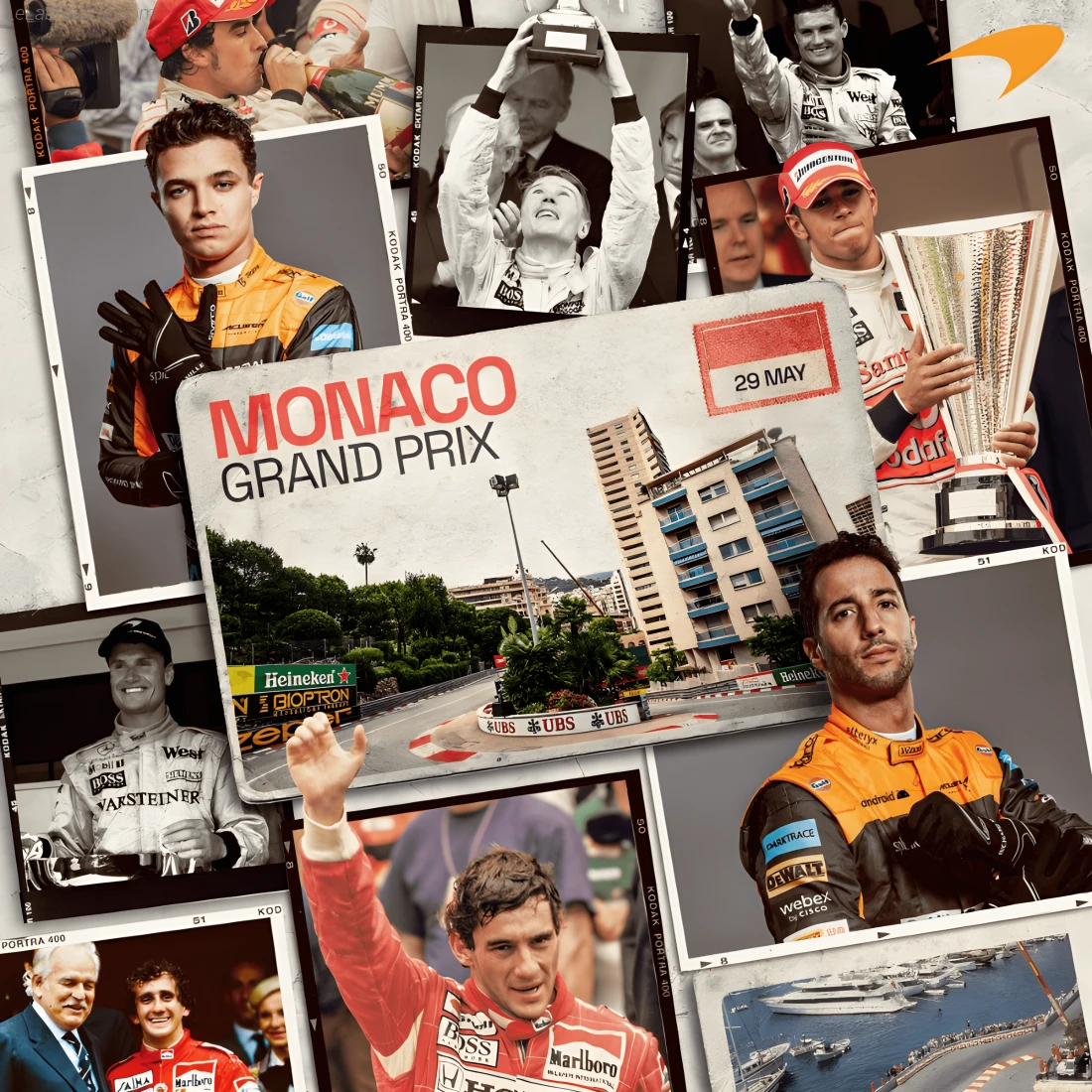 Poster équipe Grand Prix automobile de Monaco 2022