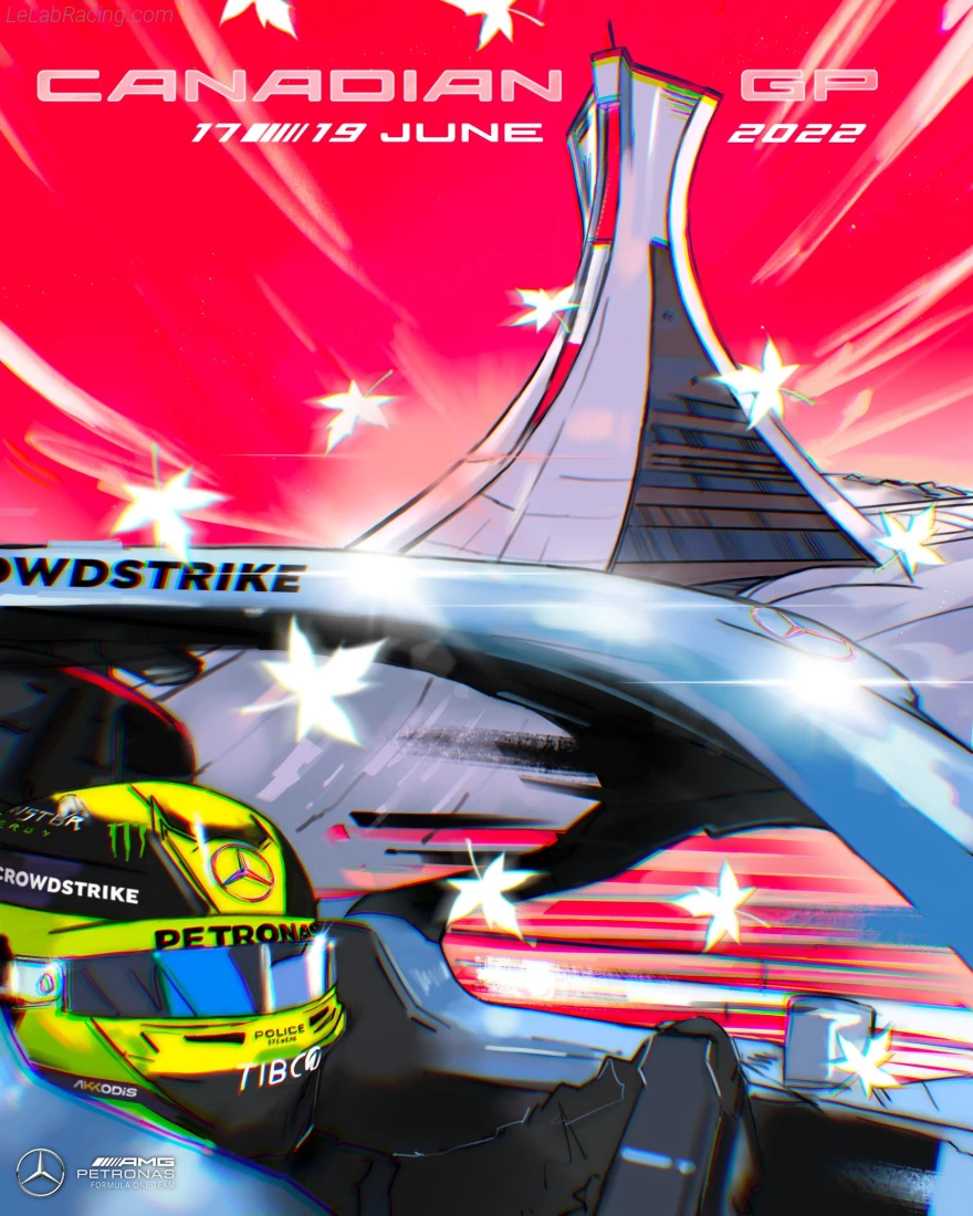 Poster équipe Grand Prix automobile du Canada 2022