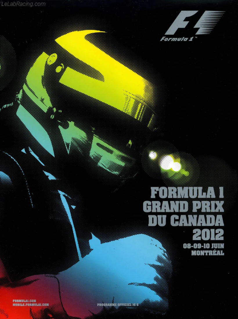 Poster d'un grand prix de la saison de F1 2012