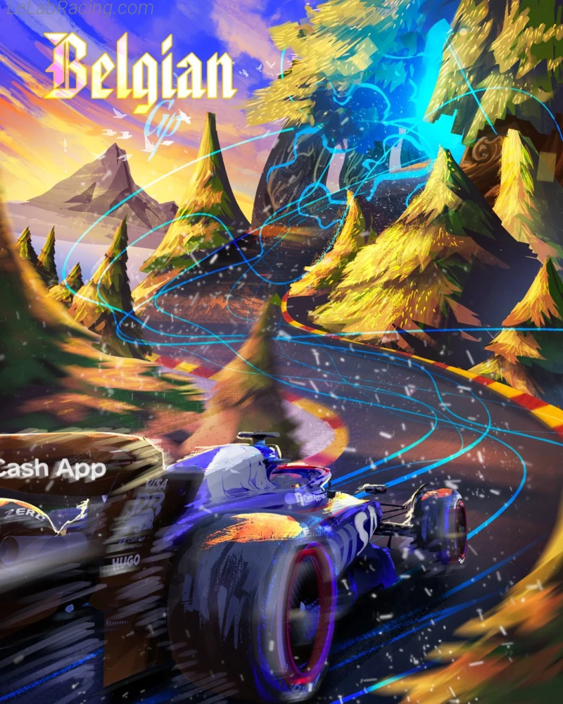 Poster équipe Grand Prix automobile de Belgique 2024