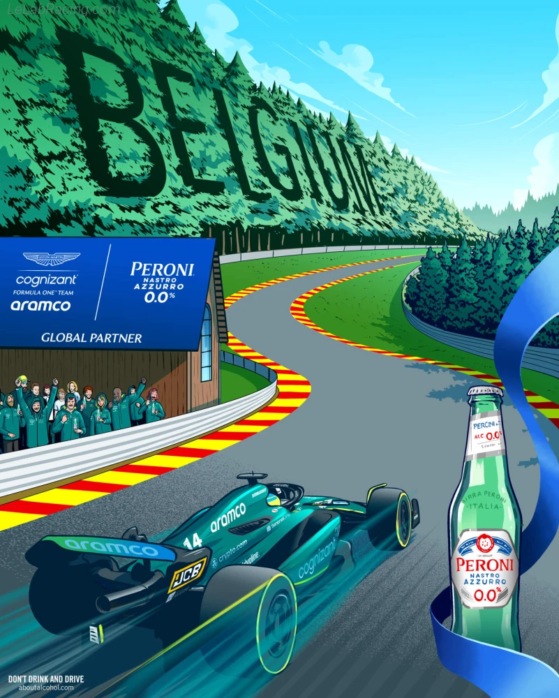 Poster équipe Grand Prix automobile de Belgique 2023