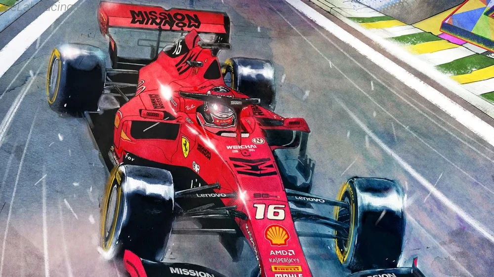 Poster équipe Grand Prix automobile du Brésil 2019