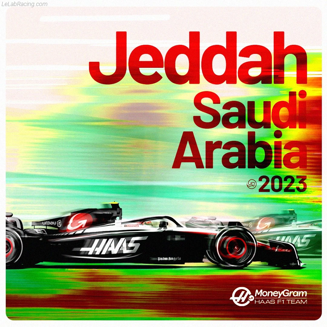 Poster équipe Grand Prix automobile d'Arabie saoudite 2023