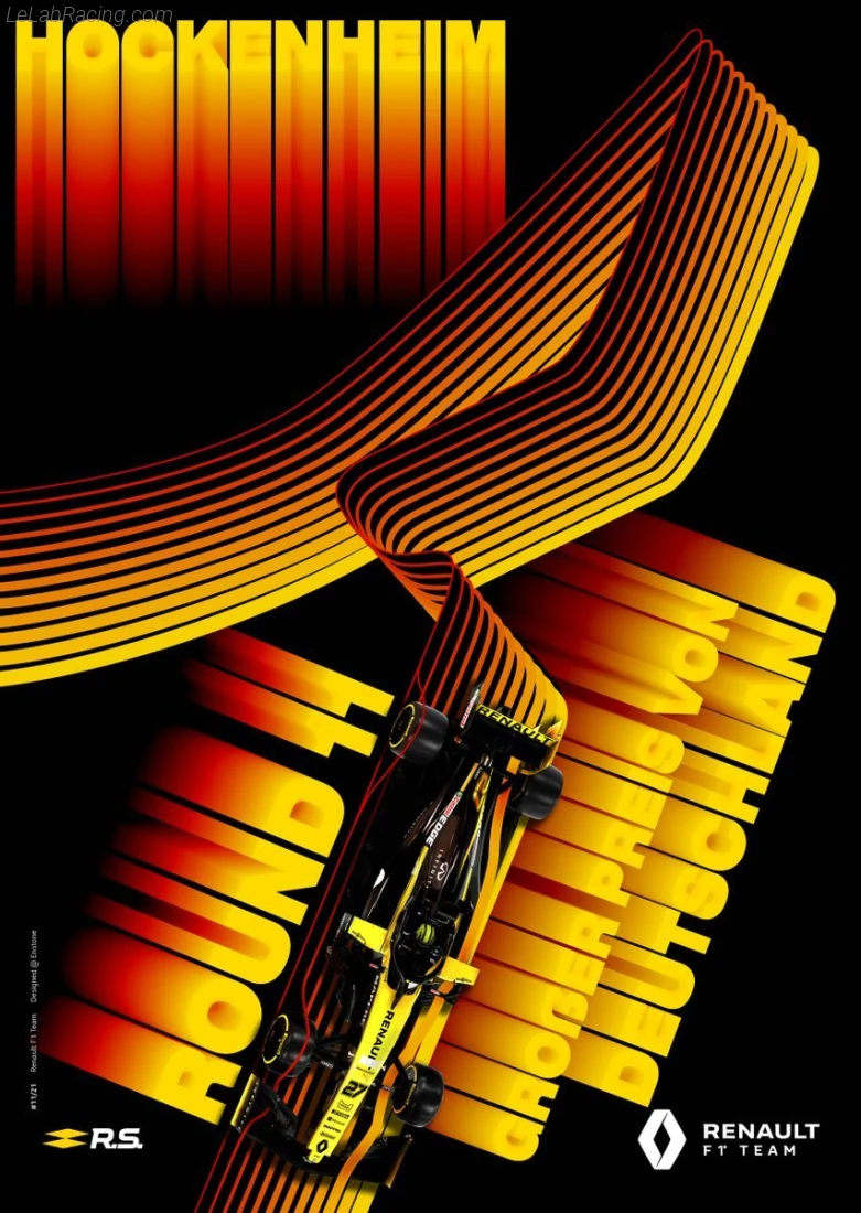 Poster équipe Grand Prix automobile d'Allemagne 2019