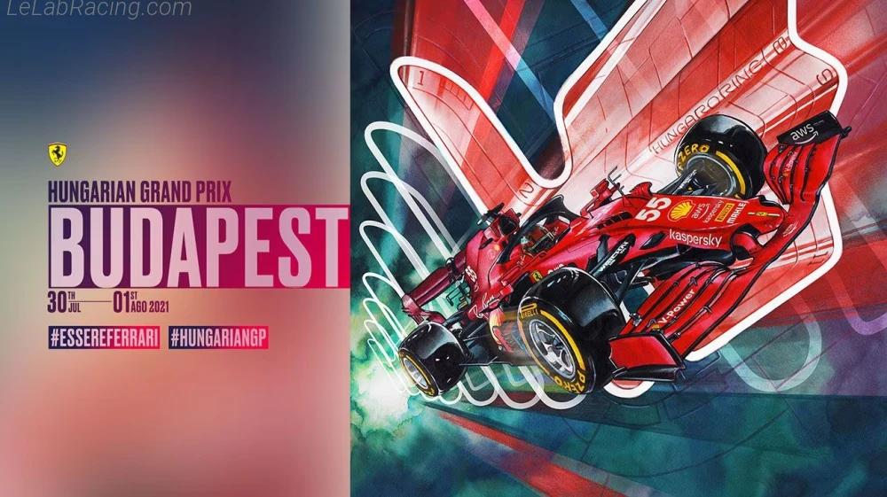 Poster équipe Grand Prix automobile de Hongrie 2021