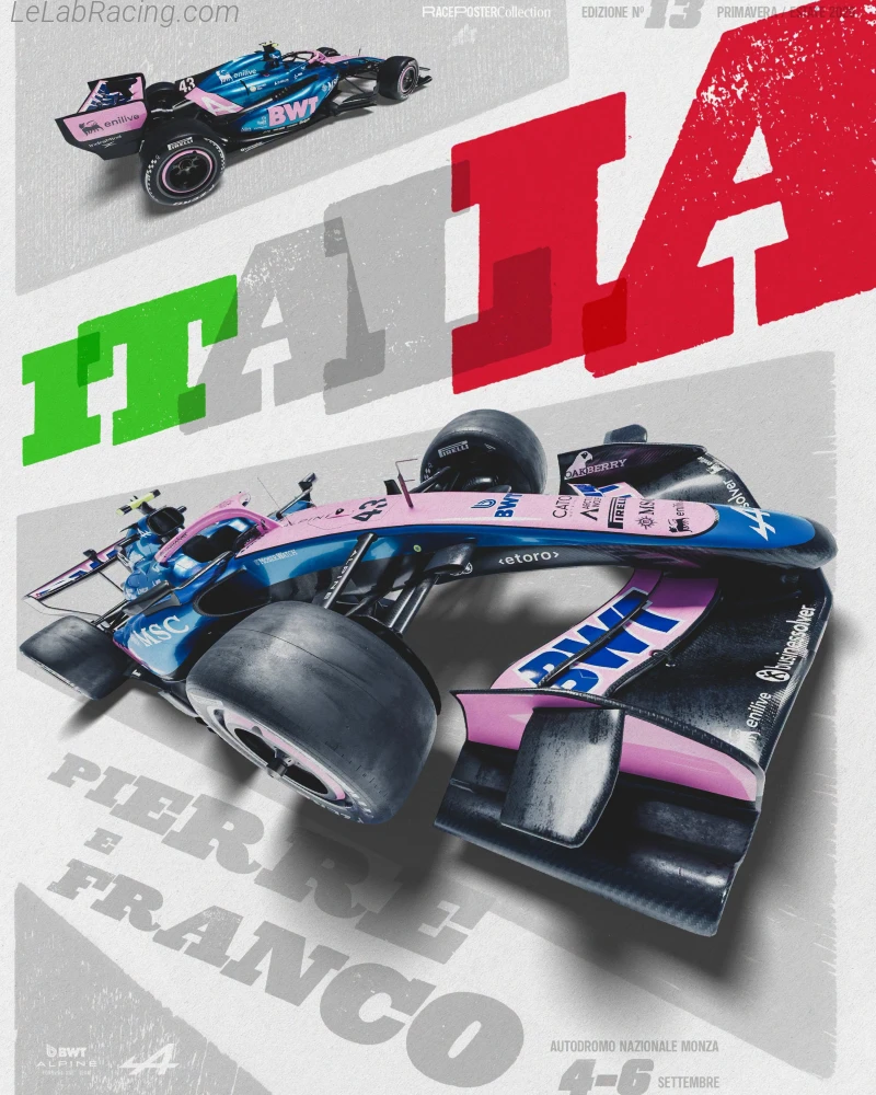 Poster équipe Grand Prix automobile d'Italie 2026