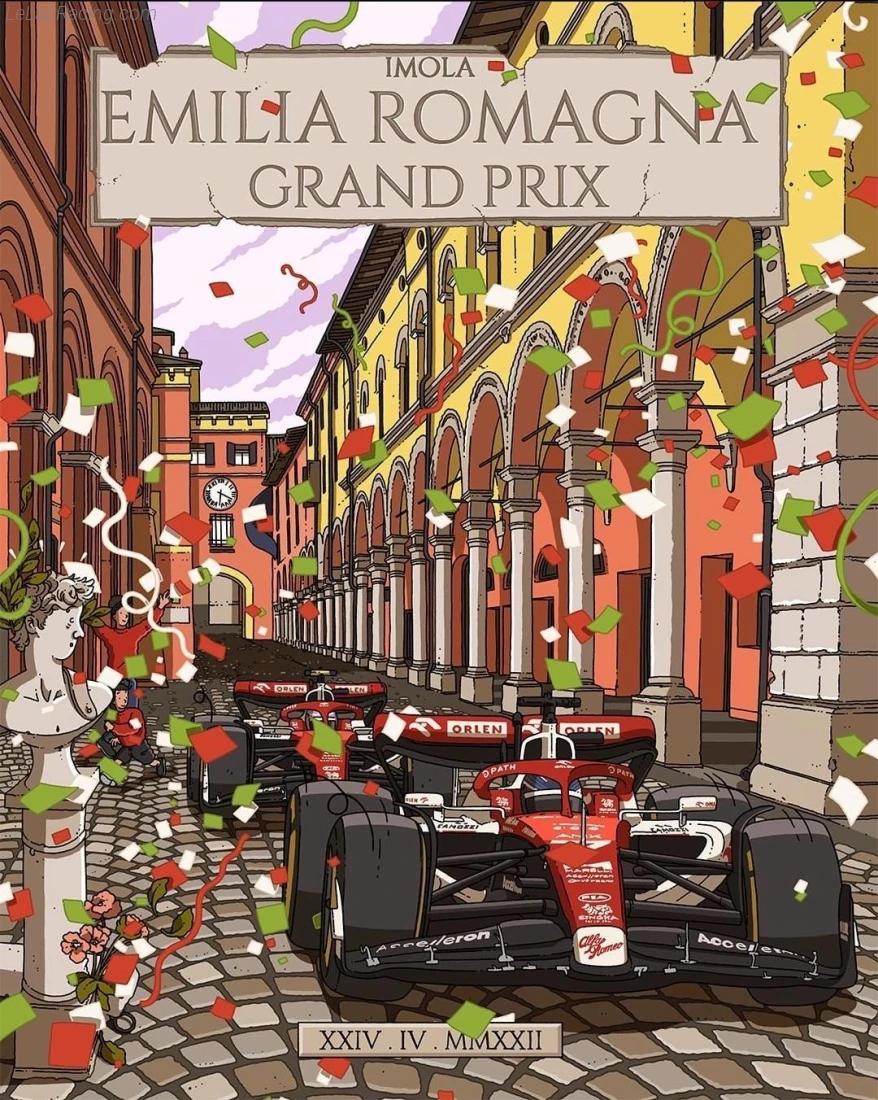 Poster équipe Grand Prix automobile d'Émilie-Romagne 2022