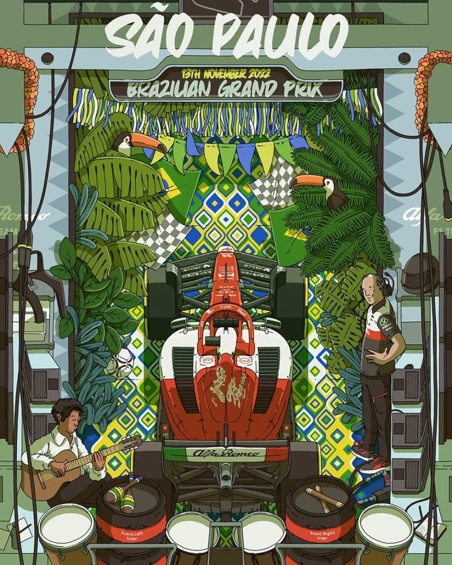 Poster équipe São Paulo Grand Prix