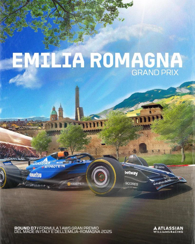 Poster équipe Grand Prix automobile d'Émilie-Romagne 2025