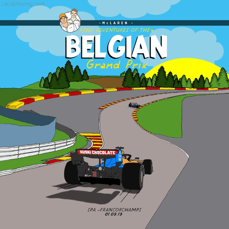 Poster équipe Grand Prix automobile de Belgique 2019